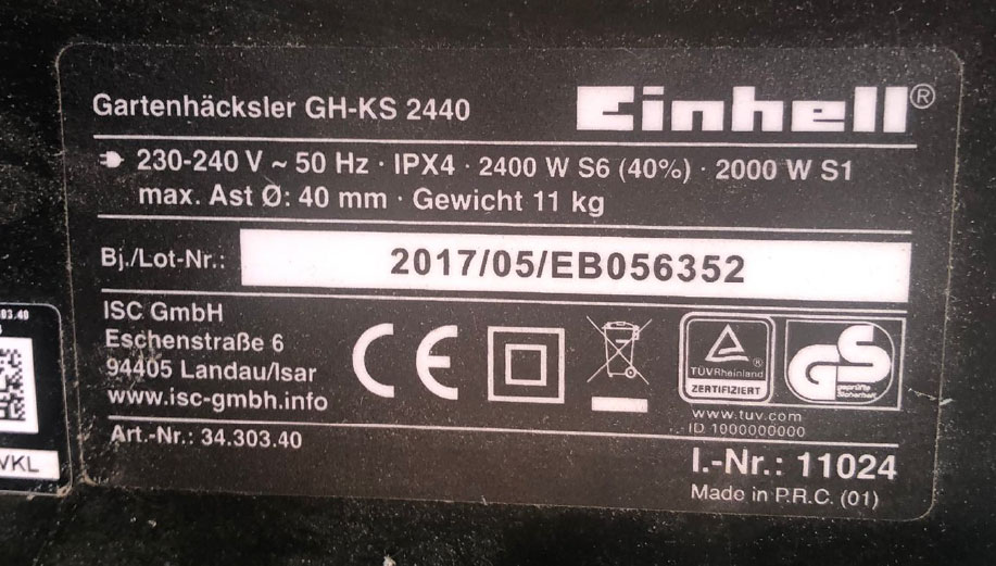 Einhell Gartenhäcksler