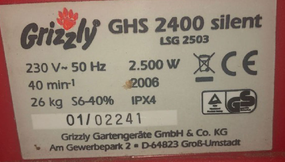 Grizzly Gartenhäcksler